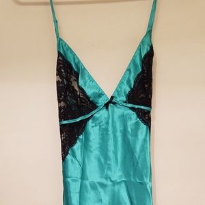 Teal and Black negligee